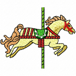 Horses Embroidery Design 11